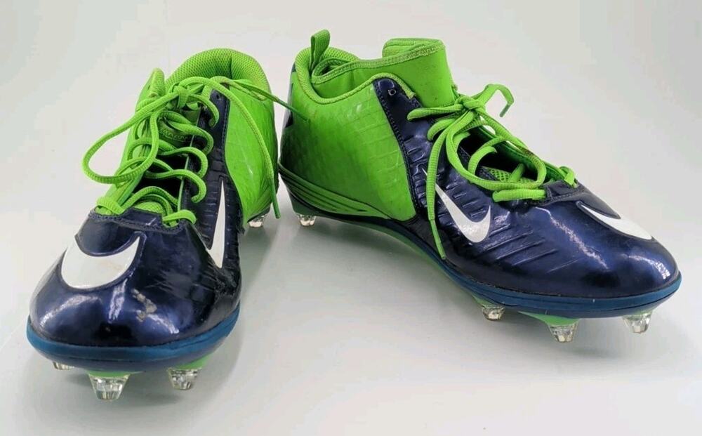 Nike Lunar Super Bad Pro TD Football Cleats Seattle Seahawks Blue Green Men's 14